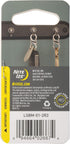 Nite Ize S-Biner MicroLock Stainless Steel, Locking Dual Sided Gates, Keep Keys Secure with Carabiner Key Holder
