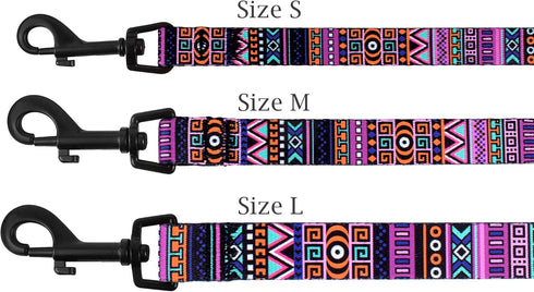 CollarDirect Aztec Dog Leash - Nylon Tribal Pattern Pet Leash for Small Medium Large Dogs, 5 FT Long