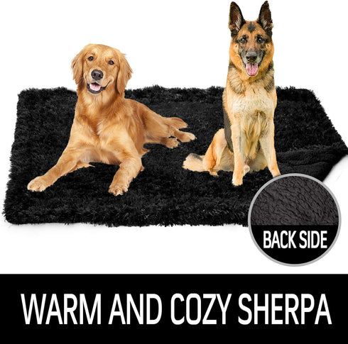 LOCHAS Luxury Fluffy Dog Blanket, Extra Soft Warm Sherpa Fleece Pet Blanket for Dogs Cats, Plush Faux Fur Throw Cover,