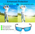 POLARS DESIGN Square Polarized Sunglasses - UV Protection Rectangular Classic Shades for Women Men