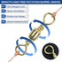 Fishing Barrel Swivels, 200pcs Rolling Ball Bearing Swivels with Solid Ring, Copper & Stainless Steel, Size 2-10