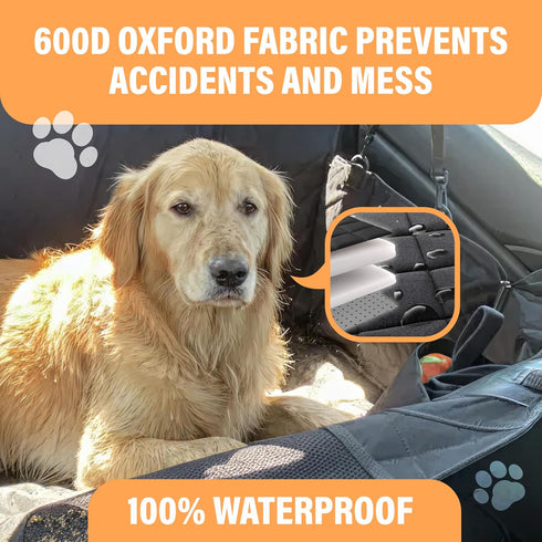Hammock, Active Pets Dog Car Seat Cover for Back Seat, Waterproof Pet Protection SUV Truck Car Backseat Protector