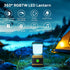 1000LM, 2700K-6500K 16 Dimmable Consciot Smart RGBTW Battery Powered LED Lantern with APP Control, Tunable White