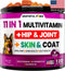Dog Multivitamin Chewable with Glucosamine - Dog Vitamins and Supplements, Senior &