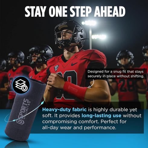 Adult Triple Wrist Coach - Football & Baseball Wristbands