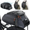 WOTOW Bike Rack Bag Waterproof - 10L Large Capacity Bicycle Saddle Panniers with Shoulder Strap & Hook
