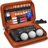 YOREPEK Golf Accessories Kit for Men, Leather Case Set with Balls, Tees, Divot Knife, Rangefinder