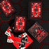 1 Bicycle ACDC Playing Cards, Features Iconic ACDC Song Titles and Band Designs, Red and Black, Deck