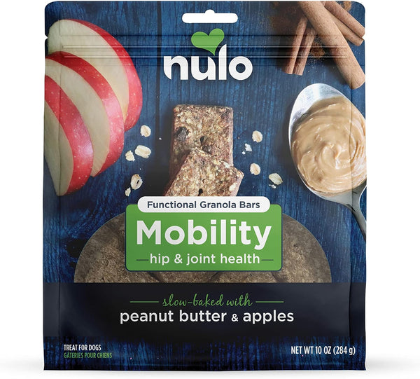 Nulo Functional Granola Bars, Healthy Dog Treats, Oven Baked, 10 Ounce Bag
