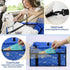 PetsHome Foldable Dog Car Seat with Removable Thick Mat, Waterproof Oxford Travel Bag for Small to Medium Dogs, Pattern