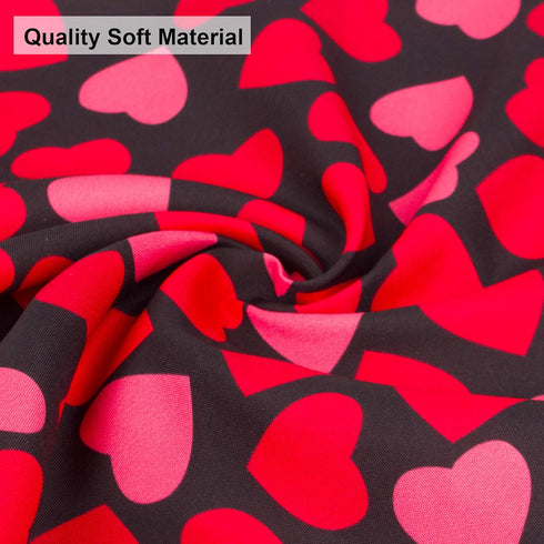 PTDECOR Valentine Dog Bandana, Reversible Triangle Bibs Scarf for Medium Large Dogs (Large)