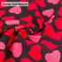 PTDECOR Valentine Dog Bandana, Reversible Triangle Bibs Scarf for Medium Large Dogs (Large)