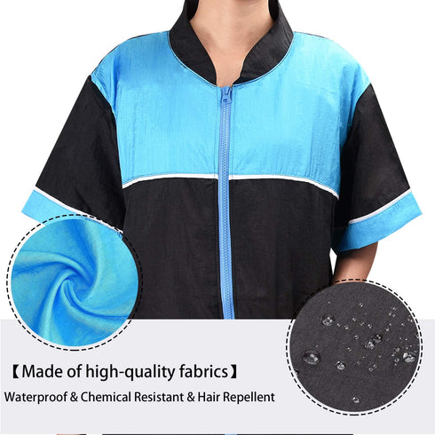 Noverlife Pet Grooming Jacket - XL Lightweight Hair Repellent Shirt Style Smock for Dog Cat Grooming