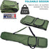 FUSIGO Fishing Rod Case Bag, 4.27ft Waterproof Fishing Rod Reel Organizer, Large Capacity Travel Bag