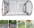 3pcs Abaodam Foldable Fishing Net Basket with Nylon Mesh, Minnow Trap Cage for Crawfish, Crab, Shrimp Portable