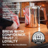 Bozeman 3 [9 COLETTI Induction Coffee Maker Percolator Coffee Pot, Coffee Percolator Brews Kinds of Ways: Fire