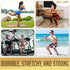 Workout Bands for Women - Fitness Gifts: Fabric Bands for Pilates, Yoga, Boxing with Light, Medium, Heavy Options