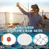 Poen 24'' 20'' 12'' Wire Grid Bottom Crab Nets Two Ring Crab Kit with Harness and Bait Clip x x Foldable Fishing Net