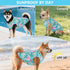 KYEESE 2 Pack Medium Dog Shirts, Hawaii Soft Tank Top Sleeveless Vest, Flamingo Pattern, X-Large, UPF 50+