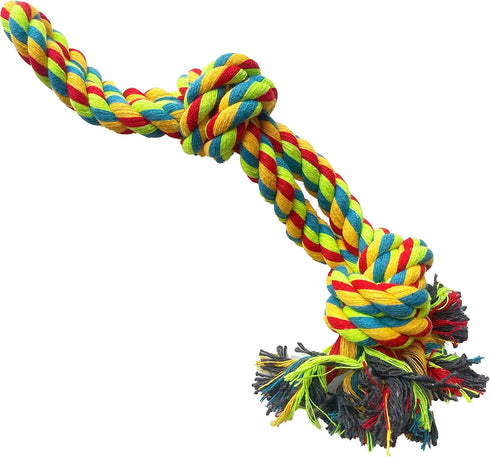 Dog Bungee Toy 20.35 ft - Reinforced Interactive Toy with Two Replacement Rope Toys