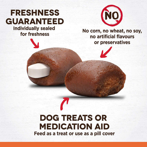 Zoe Zoë Pill Pops for Dogs, Healthy All Natural Dog Treats, Roasted Chicken with Rosemary Recipe, 3.5 oz