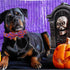 Halloween Pumpkin Bowtie Dog Collar, Soft Adjustable Metal Buckle Gift for X-Small Dogs