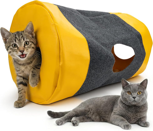 Homrich Multifunctional Collapsible Cat Play Bag, Indoor Cat Tunnel Activity Center Mat,