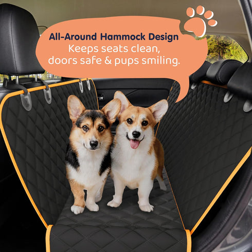Hammock Hammock Petloox XL Dog Car Seat Cover for Back Seat, Waterproof for Car, SUV & Truck, Non-Slip Backseat Cover