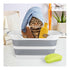 Gigco21 Collapsible Pet Bathtub with Water Drainage Hole and Plug - Foldable Plastic Basket, Wash Basin, Washing