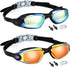 Swim Goggles, 2 Pack Anti Fog No Leaking Swimming Goggles for Adult Women Men Youth