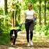 VIVAGLORY Traffic Handle Dog Leash, Two Padded Soft Handles, Strong Reflective & Metal Hook Training Lead, Blue