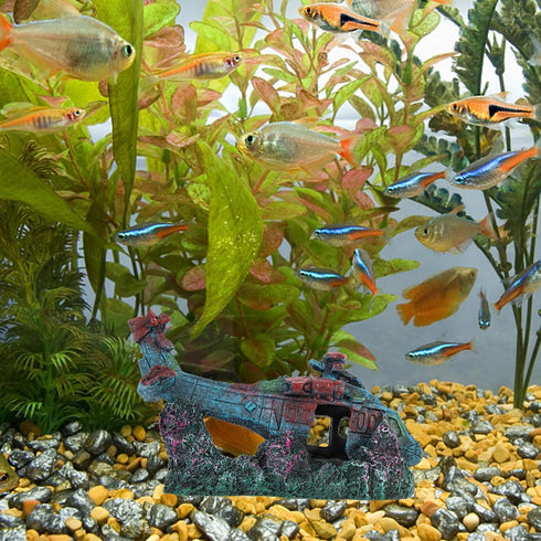 Fish Tank Landscaping Decoration, Airplane Wreck Resin Ornament, Fish Tank Shelter, Desk Topper Decor