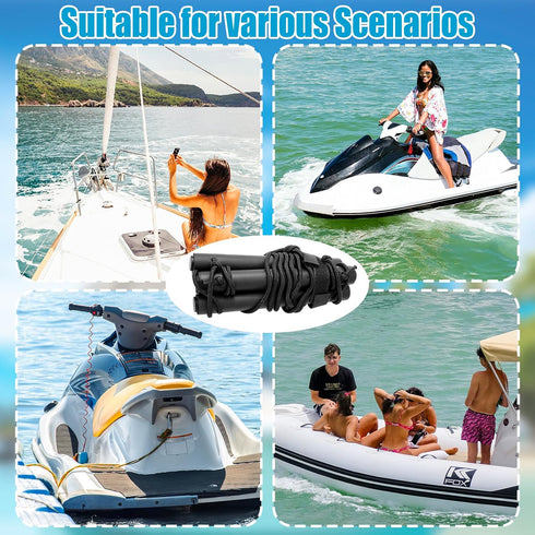 3 Sailboat JarThenaAMCS Step Boat Rope Ladder Portable Assist Boat Boarding Outdoor Climbing Rope Ladder for Inflatable