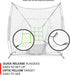 Rukket Baseball/Softball Adjustable Pitching Target, Practice Throwing Target Frame and Net