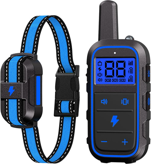 Dog Training Collar Electric with 4 Training Modes, Rechargeable Remote Waterproof Range 3300Ft for Small Medium Large