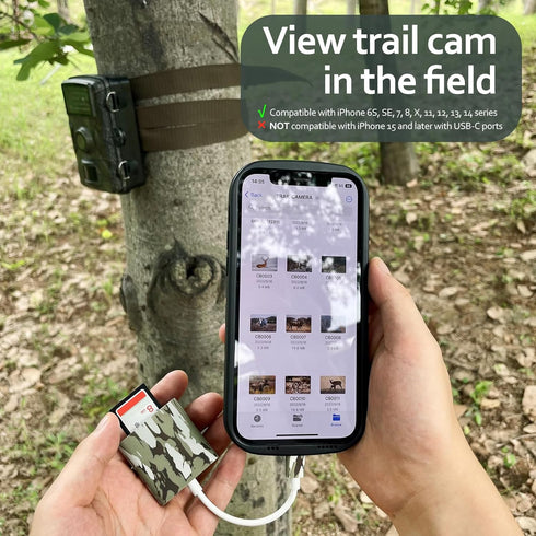 Trail Camera Viewer, Plug & Play for Hunters to View Images and Videos from Game Camera for iPhone Series