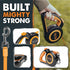 Mighty Paw Retractable Dog Leash with Auto-Locking Button, Stainless Steel Coil & Reflective Ring for Safety