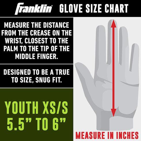 Franklin Sports Youth NCAA Football Receiver Gloves - Kids Receiver Gloves with Team Logos
