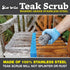 Marine-Grade Stainless Steel Scrubbing Pad for Wood Refinishing