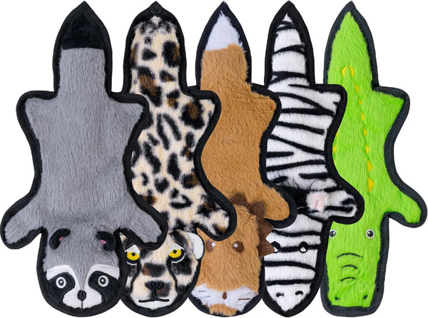 SHARLOVY No Stuffing Dog Toys Crinkle Squeaky, Long Lasting Chews for Aggressive,