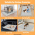 36" 24" Silicone Dog Crate Mat, x Crate Liner for Dog Cages, Kennel Mat with Raised Edge, Washable, Waterproof