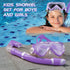 Kids Snorkel Set - Dry Top Snorkel Mask Snorkeling Gear for Boys Girls Youth