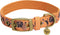 Blueberry Pet Sports Fan Basketball Canvas Adjustable Dog Collar with Metal Buckle - Passion Orange, Neck 17-20.5"