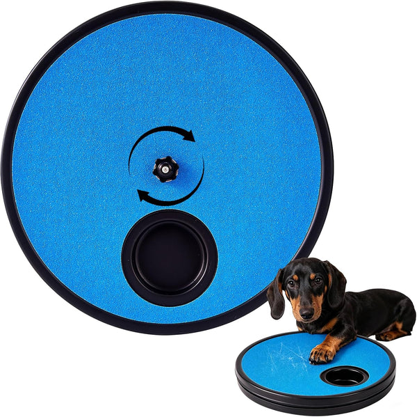 Swirge 3 in 1 Rotatable Dog Scratch Board with Food Storage Compartment Box