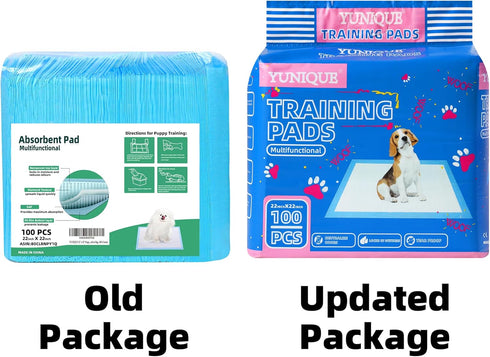 22" x 22" Disposable Puppy Dog Training Pads,Super Absorbent Dog Pee Pad for Indoor Dogs,100-Counts,Blue