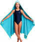 Flow Quick Dry Swim Towel with Hood - Microfiber Hooded Towel for