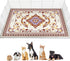 Glittme Rabbit Cage Liners 91"x 63"Reusable and Washable Bunny Mats Super Absorbent