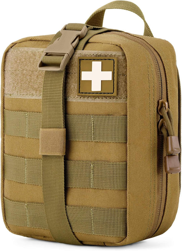 Gonex MOLLE Medical Pouch - EMT First Aid Rip-Away Tactical Utility Pouch for Outdoor Activities (Bag Only)