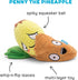Barkbox 2 in 1 Interactive Plush Dog Toy - Rip and Reveal for Small Dogs - Penny The Pineapple