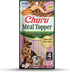 INABA Churu Meal Topper for Dogs, Creamy Lickable Purée Dog Food Topper, 0.5 Ounce Tube, 4 Tubes (Chicken with Salmon)